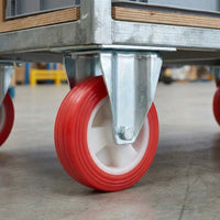 Red Polyurethane Castor