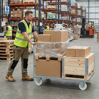 Slate Gray 80mm Pressed Steel Fixed Castor with White Nylon Wheel, 4-Hole Top Plate - 120kg Load Capacity