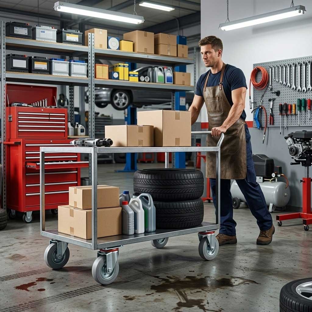80mm Pressed Steel Swivel Castor Wheel - Grey Rubber - 4-Hole Top Plate - 60kg Load Capacity